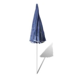 240cm Parasol De Plage Bleu -Mobilier De Jardin Soldes 240cm parasol de plage bleu 8718475852094 1353723