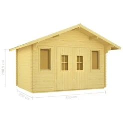 49546 Log Cabin 44 Mm 4x3x2,91 M Solid Pinewood -Mobilier De Jardin Soldes 49546 log cabin 44 mm 4x3x2 91 m solid pinewood 8719883881416 1370244