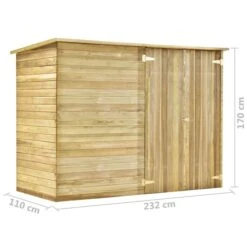 Abri à Vélo De Jardin 232x110x170 Cm Bois De Pin Imprégné -Mobilier De Jardin Soldes abri a velo de jardin 232x110x170 cm bois de pin impregne 3666722120036 1362748
