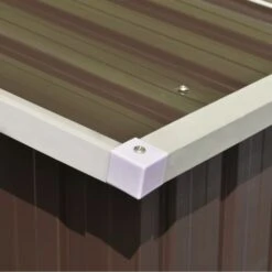 Abri De Jardin 257 X 298 X 178 Cm Métal Marron -Mobilier De Jardin Soldes abri de jardin 257 x 298 x 178 cm metal marron 3666722149174 1264279