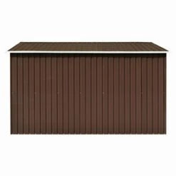 Abri De Jardin 257 X 298 X 178 Cm Métal Marron -Mobilier De Jardin Soldes abri de jardin 257 x 298 x 178 cm metal marron 3666722149174 1264282