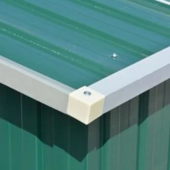 Abri De Jardin 257x392x181 Cm Métal Vert -Mobilier De Jardin Soldes abri de jardin 257x392x181 cm metal vert 3666722150842 1261901