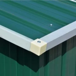 Abri De Jardin 257x489x181 Cm Métal Vert -Mobilier De Jardin Soldes abri de jardin 257x489x181 cm metal vert 3666722152365 1256429