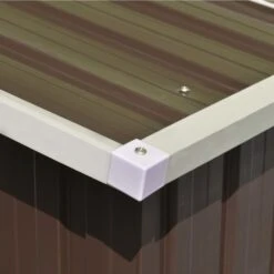 Abri De Jardin 257x580x181 Cm Métal Marron -Mobilier De Jardin Soldes abri de jardin 257x580x181 cm metal marron 3666722150835 1261910