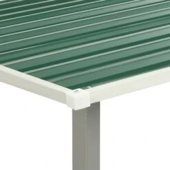Abri De Jardin à Portes Coulissantes Vert 386x312x178 Cm Acier -Mobilier De Jardin Soldes abri de jardin a portes coulissantes vert 386x312x178 cm acier 8718475724667 1264491
