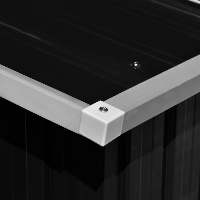 Abri De Jardin Anthracite 257x990x181 Cm Acier Galvanisé 7 Abri De Jardin Anthracite 257x990x181 Cm Acier Galvanisé – Image 7