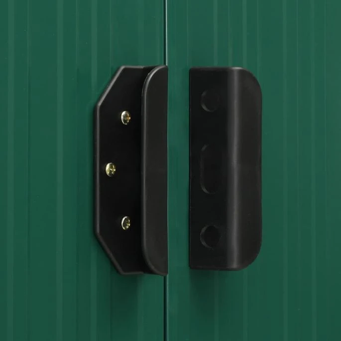 Abri De Jardin Avec Portes Vert 329,5x259x178 Cm Acier 7 Abri De Jardin Avec Portes Vert 329,5x259x178 Cm Acier – Image 7