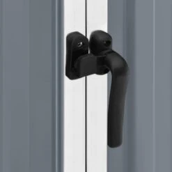 Abri De Jardin Gris 195x198x159 Cm Acier Galvanisé -Mobilier De Jardin Soldes abri de jardin gris 195x198x159 cm acier galvanise 3666722609791 1405613