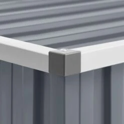 Abri De Jardin Gris 195x198x159 Cm Acier Galvanisé -Mobilier De Jardin Soldes abri de jardin gris 195x198x159 cm acier galvanise 3666722609791 1405614