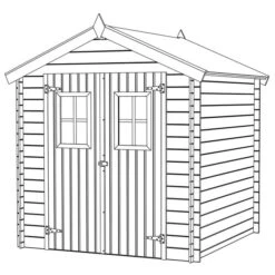 Abri De Jardin Pour Bûches De Bois 2 X 2 M 19 Mm Bois -Mobilier De Jardin Soldes abri de jardin pour buches de bois 2 x 2 m 19 mm bois 8718475571452 1362036