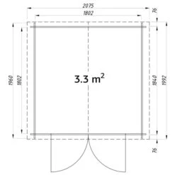 Abri De Jardin Pour Bûches De Bois 2 X 2 M 19 Mm Bois -Mobilier De Jardin Soldes abri de jardin pour buches de bois 2 x 2 m 19 mm bois 8718475571452 1362038