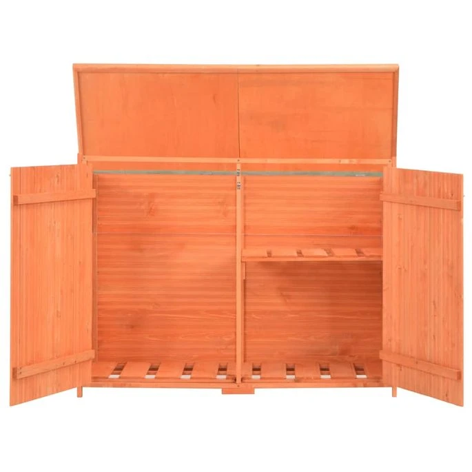 Abri De Stockage De Jardin 120x50x91 Cm Bois 4 Abri De Stockage De Jardin 120x50x91 Cm Bois – Image 4