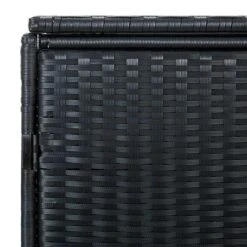 Abris Pour Poubelle Double Résine Tressée Noir 148x80x111 Cm -Mobilier De Jardin Soldes abris pour poubelle double resine tressee noir 148x80x111 cm 3666722132626 1329290