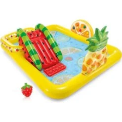 Aire De Jeux Gonflable Aquatique Fruits - Intex 244 X 191 X 91 Cm