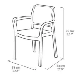 ALLIBERT By KETER - Lots De 6 Fauteuils Monoblocs Bella Empilables En Résine De Synthese - Imitation Rotin Tressé - Coloris Blanc. -Mobilier De Jardin Soldes allibert by keter lots de 6 fauteuils monoblocs bella empilables en resine de synthese imitation rotin tresse coloris blanc 8711245152455 728762