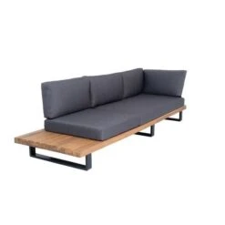 ALUXE Salon De Jardin En Bois D'acacia Et Pieds En Aluminium, Canapé D'angle Et Une Table Basse -Mobilier De Jardin Soldes aluxe salon de jardin en bois d acacia et pieds en aluminium canape d angle et une table basse 3584170443951 438569