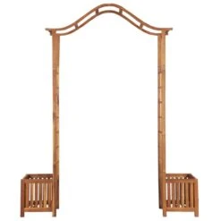 Arche De Jardin Avec Jadinière Bois D'acacia Massif 180x40x218cm -Mobilier De Jardin Soldes arche de jardin avec jadiniere bois d acacia massif 180x40x218cm 8718475607434 1213552