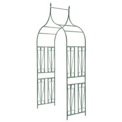 Arche De Jardin Design De Piquet Plantes Grimpantes Vert Foncé
