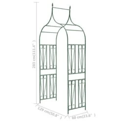Arche De Jardin Design De Piquet Plantes Grimpantes Vert Foncé -Mobilier De Jardin Soldes arche de jardin design de piquet plantes grimpantes vert fonce 3666722182065 1216440