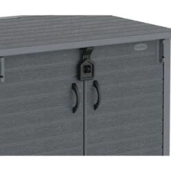 Armoire De Rangement Ou Cache Poubelle Pour 2 Poubelles StoreAway DURAMAX - 850 L - Gris -Mobilier De Jardin Soldes armoire de rangement ou cache poubelle pour 2 poubelles storeaway duramax 850 l gris 0638801866206 1222612