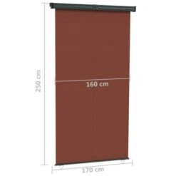 Auvent Latéral De Balcon 170x250 Cm Marron -Mobilier De Jardin Soldes auvent lateral de balcon 170x250 cm marron 3666722136464 1321073