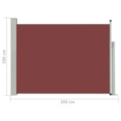 Auvent Latéral Rétractable De Patio 100x500 Cm Marron -Mobilier De Jardin Soldes auvent lateral retractable de patio 100x500 cm marron 3666722522014 584082