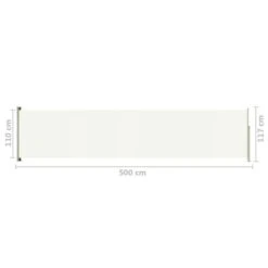 Auvent Latéral Rétractable De Patio 117x500 Cm Crème 13 Auvent Latéral Rétractable De Patio 117x500 Cm Crème -Mobilier De Jardin Soldes auvent lateral retractable de patio 117x500 cm creme 3666722136419 1321116