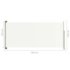Auvent Latéral Rétractable De Patio 140x300 Cm Crème -Mobilier De Jardin Soldes auvent lateral retractable de patio 140x300 cm creme 3666722764179 1414625
