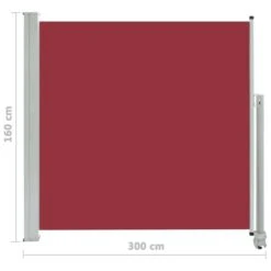 Auvent Latéral Rétractable De Patio 160x300 Cm Rouge -Mobilier De Jardin Soldes auvent lateral retractable de patio 160x300 cm rouge 3666722521710 584370