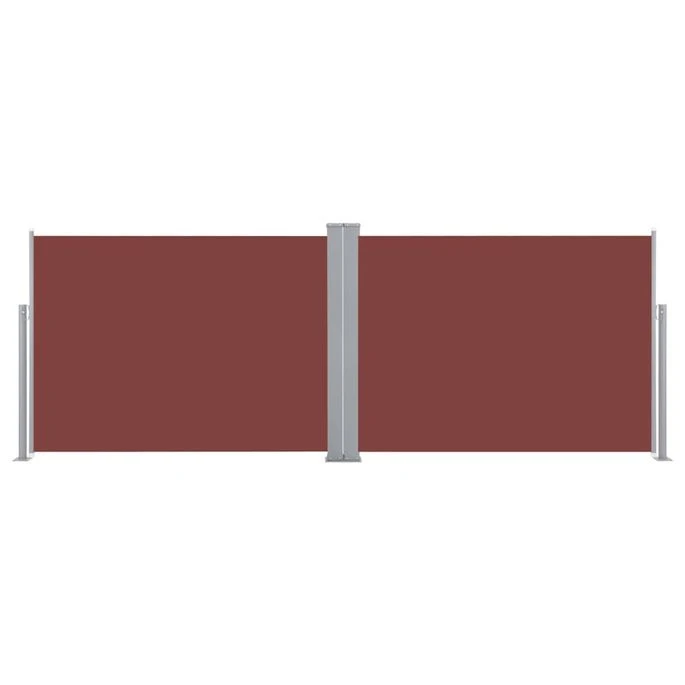 Auvent Latéral Rétractable Marron 100 X 1000 Cm 4 Auvent Latéral Rétractable Marron 100 X 1000 Cm – Image 4