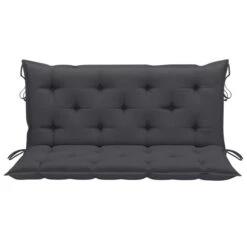 Balancelle Avec Coussin Anthracite 120 Cm Bois De Teck Solide -Mobilier De Jardin Soldes balancelle avec coussin anthracite 120 cm bois de teck solide 3666722779968 1192190
