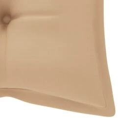 Balancelle Avec Coussin Beige 120 Cm Bois De Teck Solide -Mobilier De Jardin Soldes balancelle avec coussin beige 120 cm bois de teck solide 3666722779883 1207759