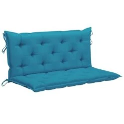 Balancelle Avec Coussin Bleu Clair 170 Cm Bois De Teck Solide -Mobilier De Jardin Soldes balancelle avec coussin bleu clair 170 cm bois de teck solide 8720286268056 1207795