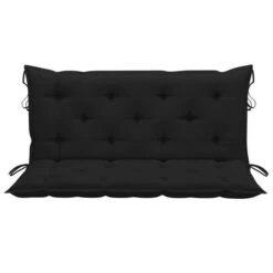 Balancelle Avec Coussin Noir 170 Cm Bois De Teck Solide 18 Balancelle Avec Coussin Noir 170 Cm Bois De Teck Solide -Mobilier De Jardin Soldes balancelle avec coussin noir 170 cm bois de teck solide 8720286268087 1207820