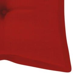 Balancelle Avec Coussin Rouge 120 Cm Bois De Teck Solide -Mobilier De Jardin Soldes balancelle avec coussin rouge 120 cm bois de teck solide 3666722838009 1192241