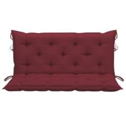 Balancelle Avec Coussin Rouge Bordeaux 170 Cm Bois De Teck -Mobilier De Jardin Soldes balancelle avec coussin rouge bordeaux 170 cm bois de teck 8720286268100 1207832