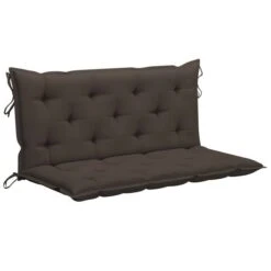 Balancelle Avec Coussin Taupe 170 Cm Bois De Teck Solide -Mobilier De Jardin Soldes balancelle avec coussin taupe 170 cm bois de teck solide 8720286268094 1192302