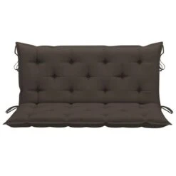 Balancelle Avec Coussin Taupe 170 Cm Bois De Teck Solide -Mobilier De Jardin Soldes balancelle avec coussin taupe 170 cm bois de teck solide 8720286268094 1192303