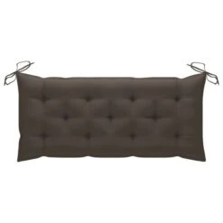 Balancelle Avec Coussin Taupe 170 Cm Bois De Teck Solide -Mobilier De Jardin Soldes balancelle avec coussin taupe 170 cm bois de teck solide 8720286268094 1192304