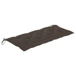 Balancelle Avec Coussin Taupe 170 Cm Bois De Teck Solide -Mobilier De Jardin Soldes balancelle avec coussin taupe 170 cm bois de teck solide 8720286268094 1192305