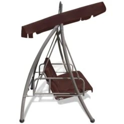 Balancelle Convertible D'extérieur Et Auvent Voûte à Motif Café -Mobilier De Jardin Soldes balancelle convertible d exterieur et auvent voute a motif cafe 8718475877486 1353752