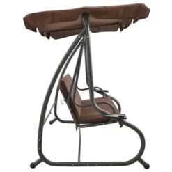 Balancelle D'extérieur Avec Auvent Couleur Café -Mobilier De Jardin Soldes balancelle d exterieur avec auvent couleur cafe 3666722202688 1166380