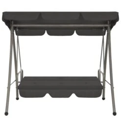 Balancelle De Jardin Avec Auvent Anthracite 192x118x175cm Acier -Mobilier De Jardin Soldes balancelle de jardin avec auvent anthracite 192x118x175cm acier 3666722180443 1217601