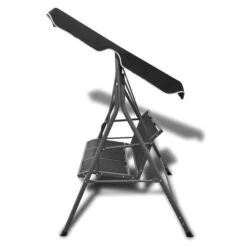 Balancelle De Jardin Avec Auvent Noir -Mobilier De Jardin Soldes balancelle de jardin avec auvent noir 3666722894326 1219542