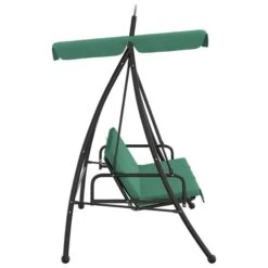 Balancelle De Jardin Avec Auvent Vert 198 Cm Tissu Et Acier -Mobilier De Jardin Soldes balancelle de jardin avec auvent vert 198 cm tissu et acier 3666722929981 1503236