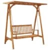Balancelle De Jardin Avec Treillis Bois D'acacia Solide