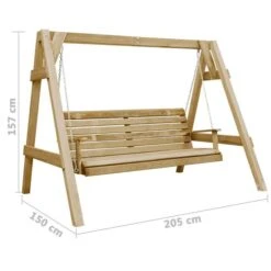Balancelle De Jardin Bois De Pin Imprégné 205x150x157 Cm 9 Balancelle De Jardin Bois De Pin Imprégné 205x150x157 Cm -Mobilier De Jardin Soldes balancelle de jardin bois de pin impregne 205x150x157 cm 3666722180191 1217893