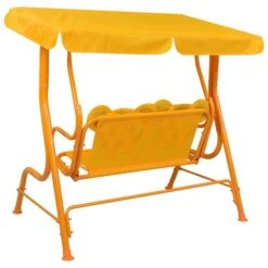 Balancelle Pour Enfants Jaune 115x75x110 Cm Tissu -Mobilier De Jardin Soldes balancelle pour enfants jaune 115x75x110 cm tissu 3666722177924 1220166