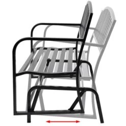 Banc Balançoire En Acier Noir 10 Banc Balançoire En Acier Noir -Mobilier De Jardin Soldes banc balancoire en acier noir 3666722181129 1217004
