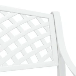 Banc De Jardin 102 Cm Aluminium Coulé Blanc -Mobilier De Jardin Soldes banc de jardin 102 cm aluminium coule blanc 3666722171892 1227625